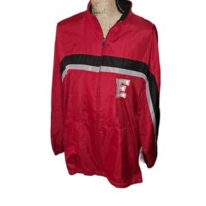 New Large Lined Windbreaker - WILCATS Red-Black-Gray SZ L